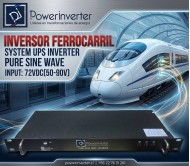 INVERSOR FERROCARRIL 72VDC/220VAC 300W PSW